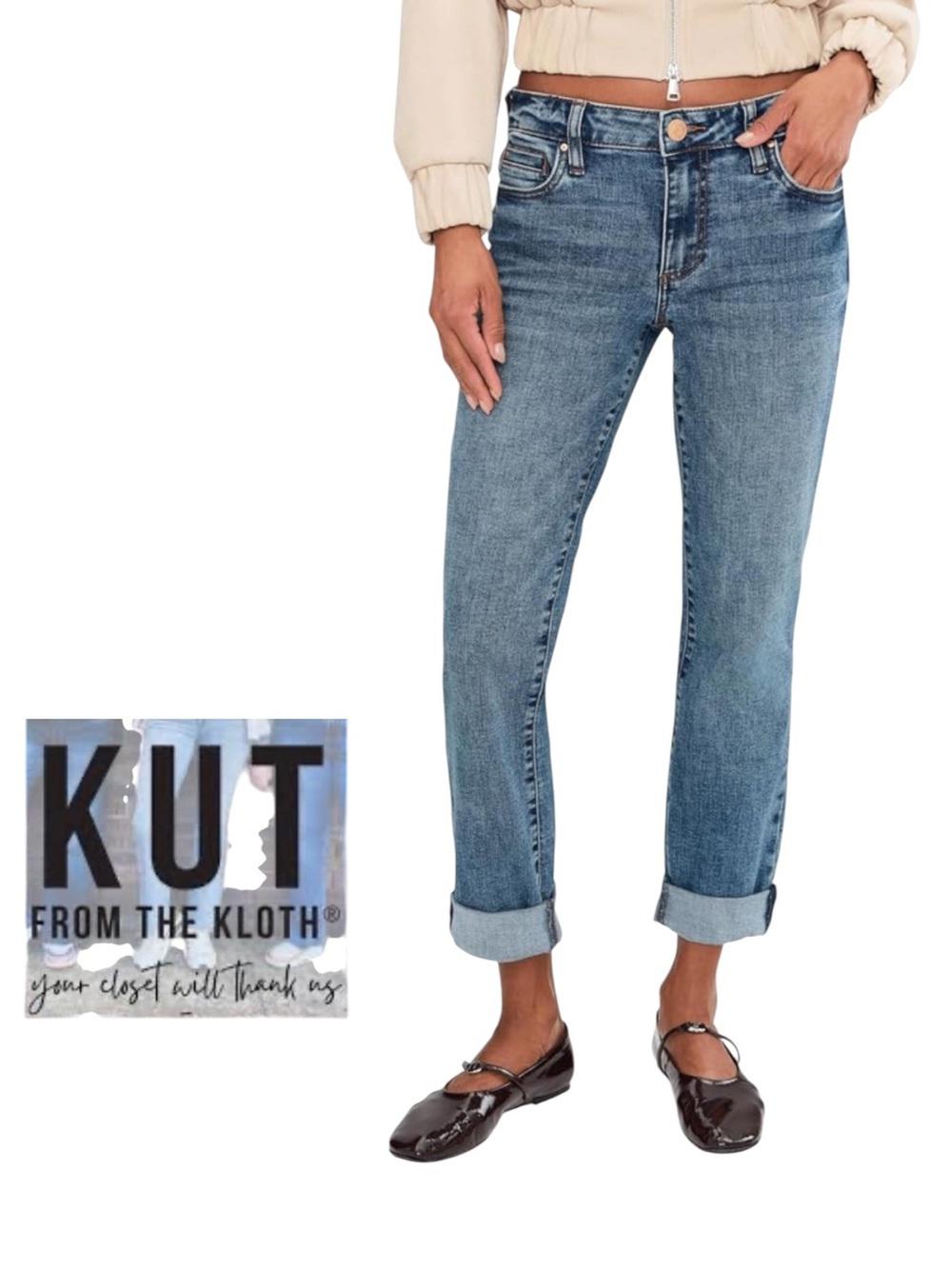 KUT from the Kloth Boyfriend Jeans • Size 2 • GUC